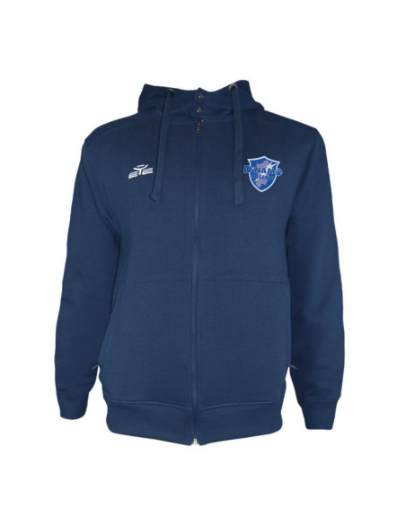 DINAMO SASSARI FELPA FULL ZIP CON CAPPUCCIO