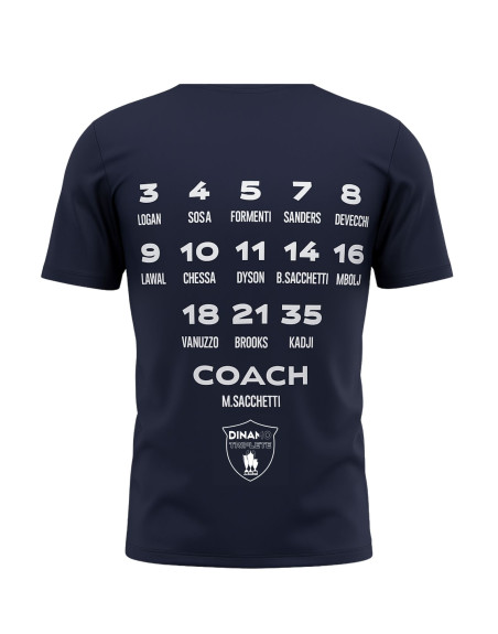 DINAMO SASSARI T-SHIRT CELEBRATIVA ANNIVERSARIO TRIPLETE
