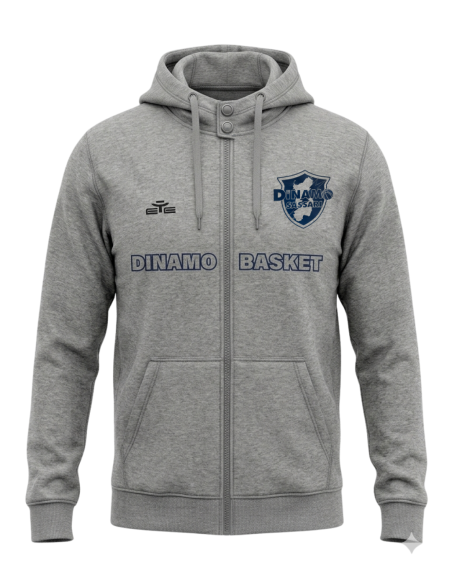 DINAMO SASSARI FELPA ZIP E CAPPUCCIO