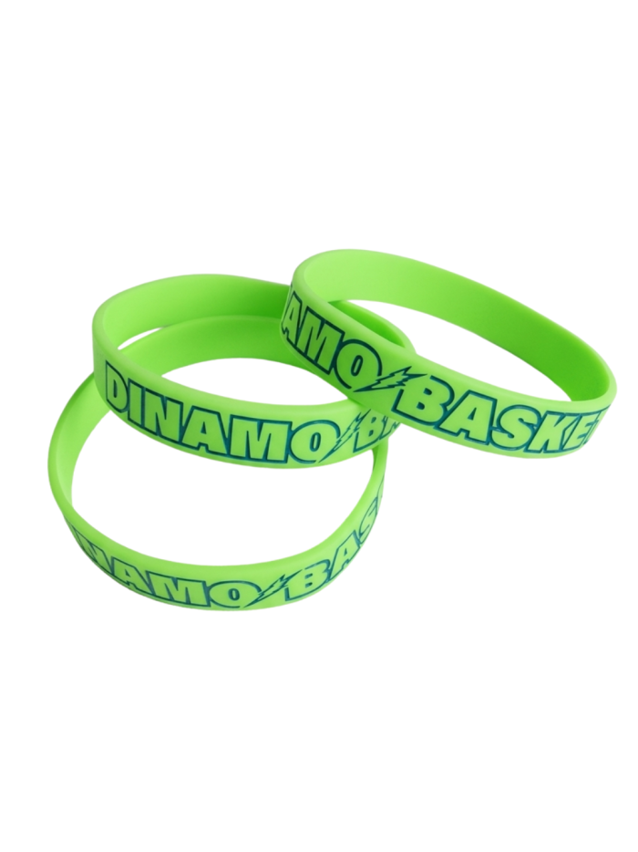 DINAMO SASSARI BRACCIALE SILICONE FLUORESCENTE
