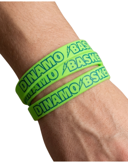 DINAMO SASSARI BRACCIALE SILICONE FLUORESCENTE