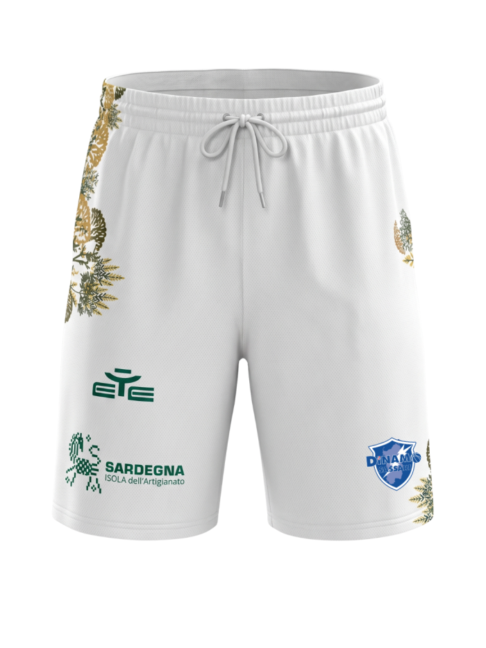 DINAMO SASSARI PANTALONCINO COPPA MASCHILE HOME 2025-26
