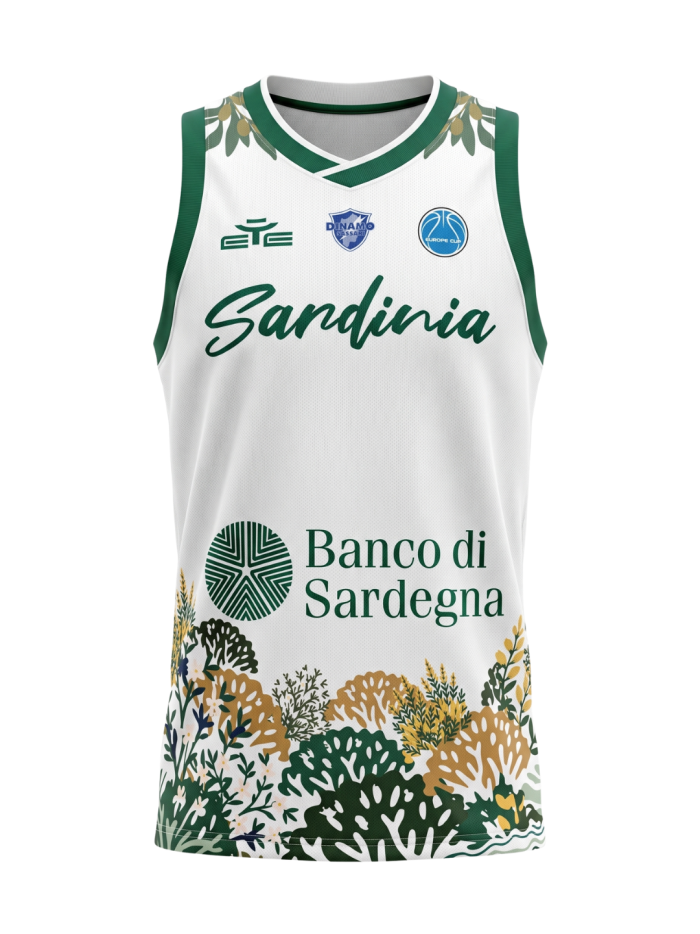 DINAMO SASSARI CANOTTA COPPA MASCHILE HOME 2025-26