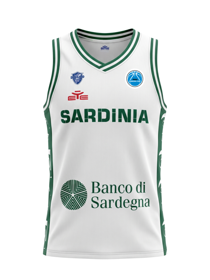 DINAMO SASSARI CANOTTA COPPA MASCHILE HOME 2024-25